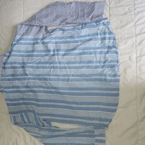 Wild Fable Blue and White Striped Top
